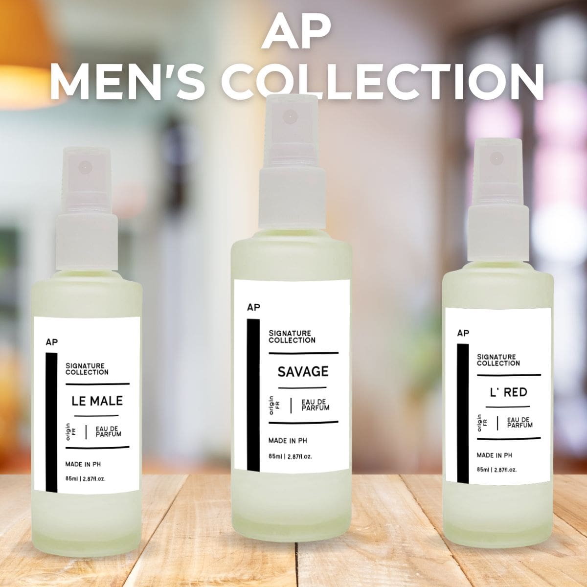 AP Signature Collection for Men 85ML Unisex Fresh Aquatic Woody Scents Oil Based